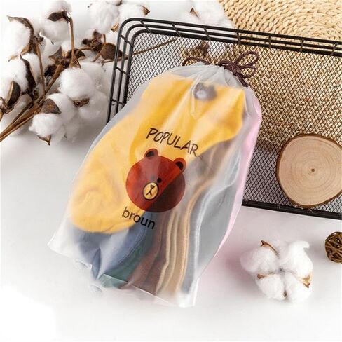10 pairs of cotton socks for women in a gift bag Fashion Funny Cartoon Cotton Socks, Womens ankle socks, Cute socks,Funny socks for women and girls, size 9-11 and colorful socks,, Multi-colored in Kuwait