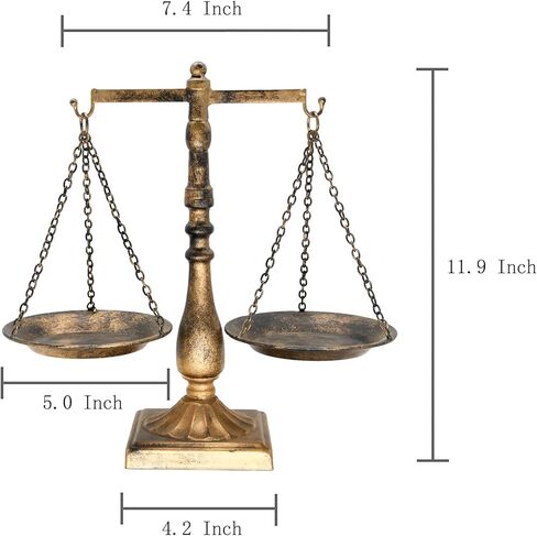 Owlgift Vintage Libra Jewelry Tower, Tabletop Free Standing Necklace Organizer, Jewelry Holder Display For Earrings Storage, Bracelets Watches Tree – Bronze in Kuwait