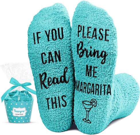 HAPPYPOP Funny Socks Silly Socks Crazy Socks with Funny Saying Margarita Socks Margarita Gifts for Women Gifts for Margarita Lovers in Saudi Arabia