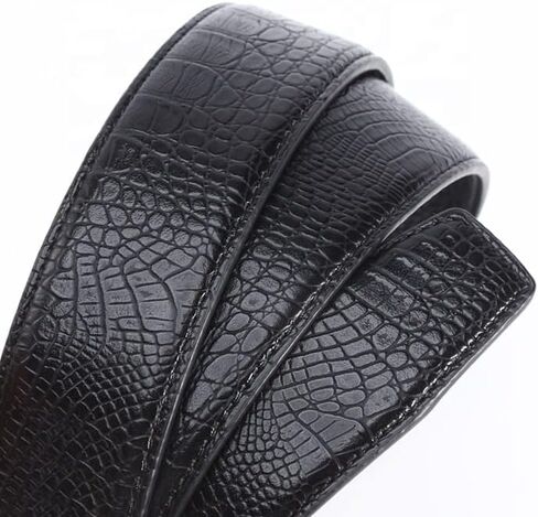 MNA Styles Men's Premium Ratchet Dress Belt - Genuine Leather, Adjustable & Stylish, Automatic Slide Buckle 2 Packs in Saudi Arabia