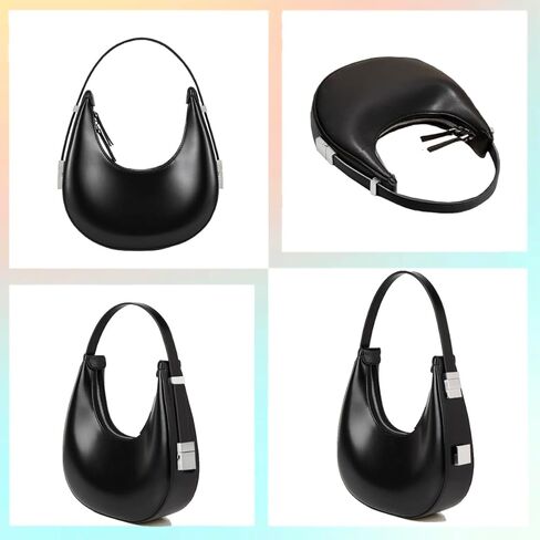 حقيبة كتف صغيرة على شكل هلال من Sunwel Fashion تحت الذراع، محفظة صغيرة بحزام قابل للتعديل للنساء مع شريط in Kuwait