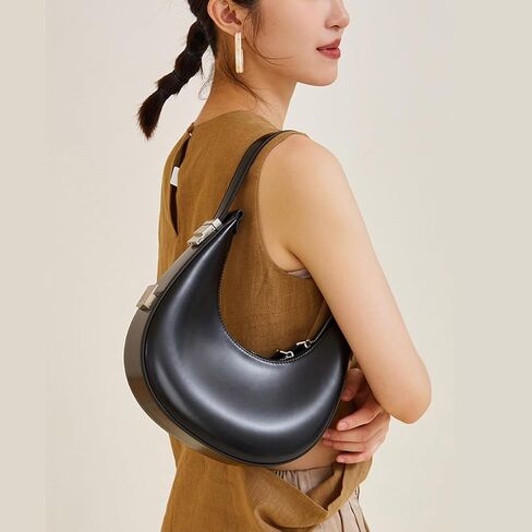 حقيبة كتف صغيرة على شكل هلال من Sunwel Fashion تحت الذراع، محفظة صغيرة بحزام قابل للتعديل للنساء مع شريط in Kuwait