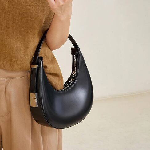 حقيبة كتف صغيرة على شكل هلال من Sunwel Fashion تحت الذراع، محفظة صغيرة بحزام قابل للتعديل للنساء مع شريط in Kuwait