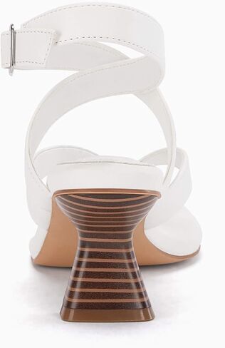 صندل حريمي من Coutgo شبشب فليب فلوب بكعب قطة مربع مفتوح من الأمام وشريط للكاحل صندل أنيق للصيف in Kuwait