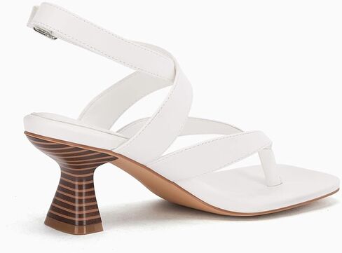 صندل حريمي من Coutgo شبشب فليب فلوب بكعب قطة مربع مفتوح من الأمام وشريط للكاحل صندل أنيق للصيف in Kuwait