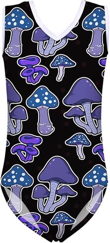 Forchrinse Strawberry Print Girls Gymnastics Leotards Sport Wear One Pieces Swimsuit for Kids,3-14Years in Saudi Arabia