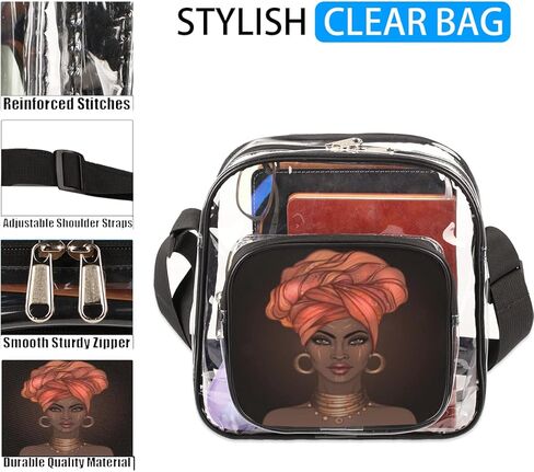 Clear Messenger Crossbody Tote Bag for Work & Business Travel for Men & Women in Kuwait