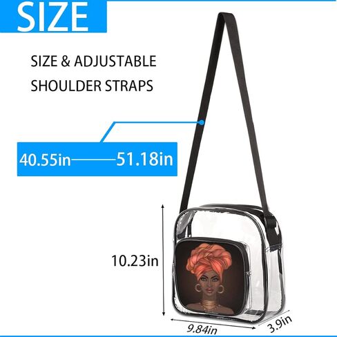 Clear Messenger Crossbody Tote Bag for Work & Business Travel for Men & Women in Kuwait