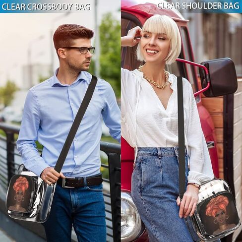Clear Messenger Crossbody Tote Bag for Work & Business Travel for Men & Women in Kuwait