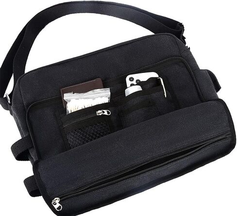 Eshow Canvas Messenger Bag 14IN Canvas Laptop Messenger Bag Shoulder Bags for Men Women Crossbody Bag Vintage Work Bag…… in Kuwait