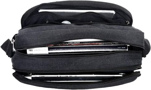 Eshow Canvas Messenger Bag 14IN Canvas Laptop Messenger Bag Shoulder Bags for Men Women Crossbody Bag Vintage Work Bag…… in Kuwait