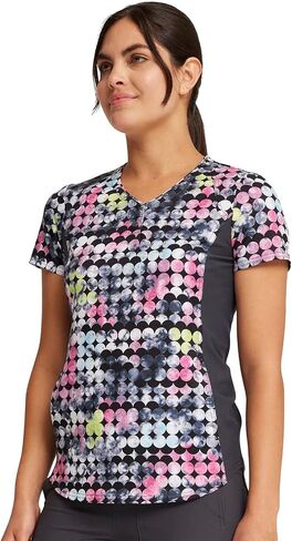 Cherokee iFlex Women Scrubs Top V-Neck Print CK732 in Saudi Arabia