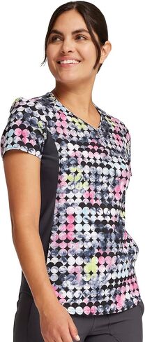 Cherokee iFlex Women Scrubs Top V-Neck Print CK732 in Saudi Arabia