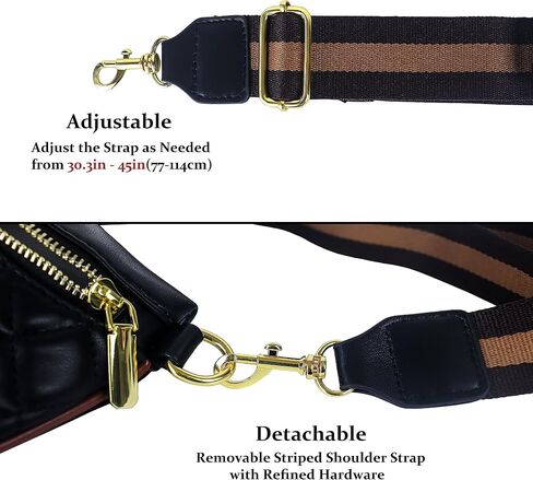 BELLSPIN Fanny Pack حقيبة كتف كروسبودي حقيبة صدر للنساء محفظة مبطنة جلد نباتي مع حزام سلسلة ذهبية in Saudi Arabia