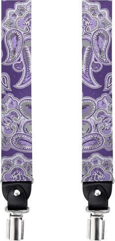 حمالات Epoint رجالي أنيقة بيزلي من الحرير على شكل حرف Y in Kuwait