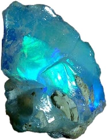13.00Cts 100% A+ Natural Ethiopian Welo Opal Rough Stone, Raw Crystal, October Birthstone, Jewelry Making Gemstone, Ultra Fire Striking Opal, Opal Rock, Handpicked Stone, Size-12X24X10MM in Kuwait