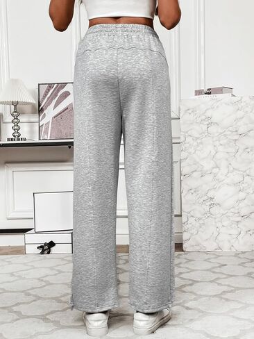 Pinspark Sweatpants Women Baggy Sweatpants for Women High Waisted Soft Joggers for Women with Pockets Drawstring Ankle in Saudi Arabia