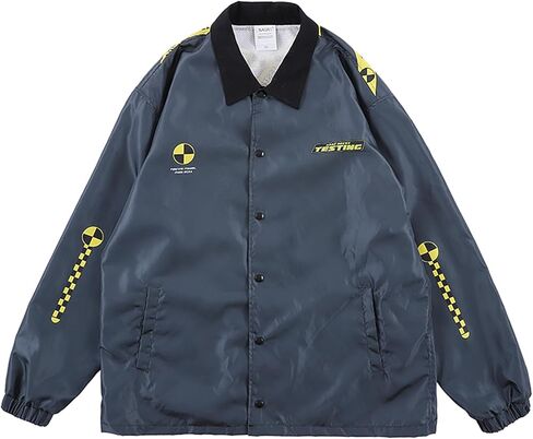 Chainsaw Man Mens ASAP Rocky Windbreaker Jackets Graphic Print Streetwear Long Sleeve Lightweight Coat in Kuwait