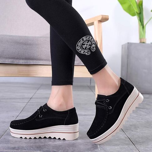 Ruiatoo Womens Slip on Loafers Comfortable Thick Soft Platform Shoes Business Casual Walking Shoes in Kuwait