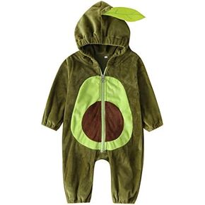 Merqwadd Unisex Toddler Baby Halloween Avocado Costume Cute Velvet Costumes Outfits
