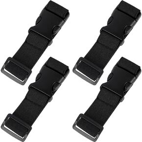 2Pcs Add a Bag Luggage Straps Black Suitcase Belts Adjustable Travel Packing Straps with Quick Release Buckle Travel Accessories for Connecting Your Luggage in Saudi Arabia
