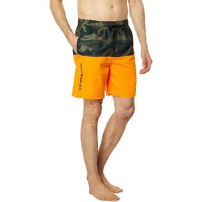 U.S. Polo Assn. USPA Color-Block Camo Swim Shorts in Saudi Arabia
