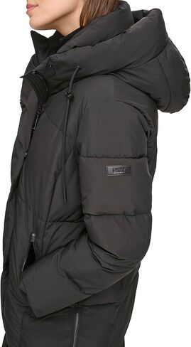 DKNY جاكيت منفوخ طويل بغطاء للرأس للنساء in Kuwait