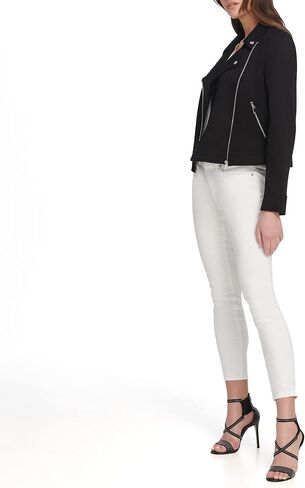 DKNY Women's Faux Fur Cuffed Sleeve Puffer Jacket in Kuwait