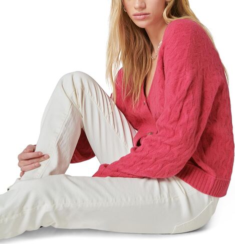 Lucky Brand Women's Cozy Cable Stitch Cardigan in Saudi Arabia
