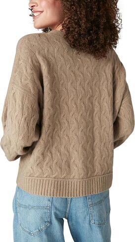 Lucky Brand Women's Cozy Cable Stitch Cardigan in Saudi Arabia