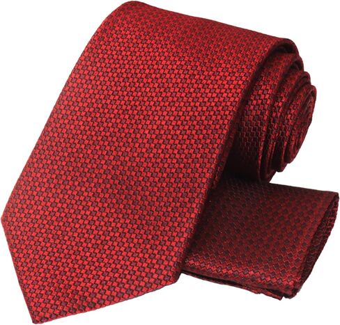 WITZROYS 100% Silk Ties Necktie Set for Men Handmade Tie and Pocket Square Set with Gift Box in Saudi Arabia