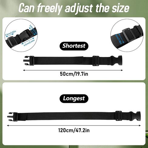 2Pcs Add a Bag Luggage Straps Black Suitcase Belts Adjustable Travel Packing Straps with Quick Release Buckle Travel Accessories for Connecting Your Luggage in Saudi Arabia