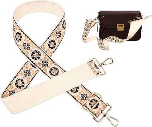 senylanhxy vintage Purse Strap,2inch Purse Strap Replacement Crossbody Wide Shoulder Strap Handbag Canvas Belts in Kuwait