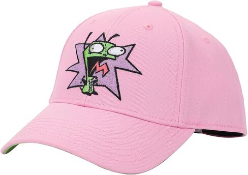 Invader Zim Girl Bright Pink Baseball Hat, Pink, One Size in Saudi Arabia