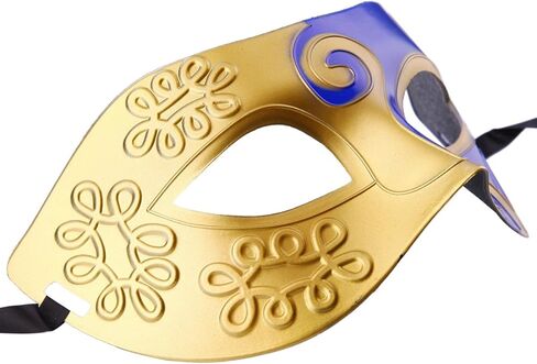 قناع تنكر كلاسيكي للجنسين من Mardi Gras، إكسسوارات الحفلات (عبوة من 10 قطع) in Kuwait