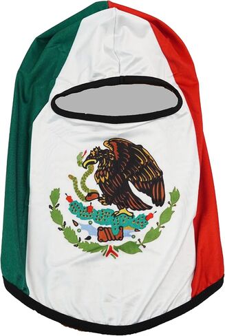 قناع وجه بعلم المكسيك للحماية من الاشعة فوق البنفسجية للرجال والنساء من جي سي بالاكلافا، غطاء راس تكتيكي خفيف الوزن للتزلج والدراجات النارية والجري وركوب الخيل، اسود، 0 in Kuwait