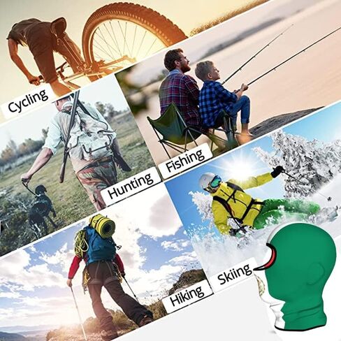 قناع وجه بعلم المكسيك للحماية من الاشعة فوق البنفسجية للرجال والنساء من جي سي بالاكلافا، غطاء راس تكتيكي خفيف الوزن للتزلج والدراجات النارية والجري وركوب الخيل، اسود، 0 in Kuwait