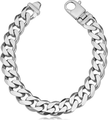 كول جوليري سوار من الفضة الاسترلينية الصلبة 11.9 ملم بحلقات للرجال (8.5 انش), معدن, ان ايه in Kuwait