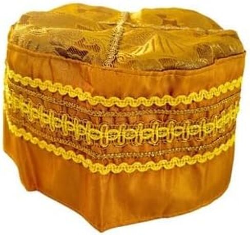 قبعة Gorro De Oshun Amarillo de Santo، Orisha Oshun بمادة مرنة قابلة للتمدد لتناسب معظم الأشخاص in Kuwait