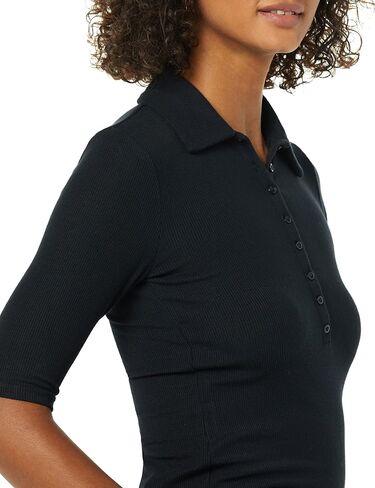 Amazon Essentials Women's Fine Rib Polo (Previously Daily Ritual) in Saudi Arabia