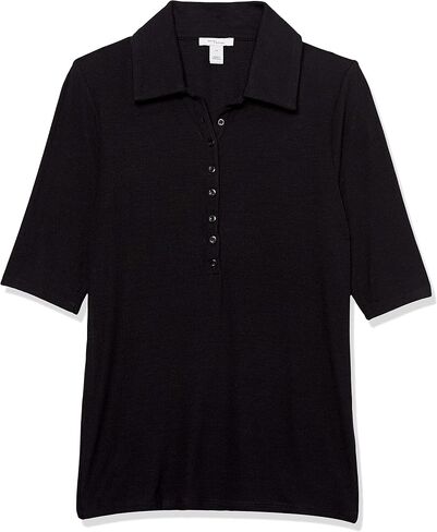 Amazon Essentials Women's Fine Rib Polo (Previously Daily Ritual) in Saudi Arabia