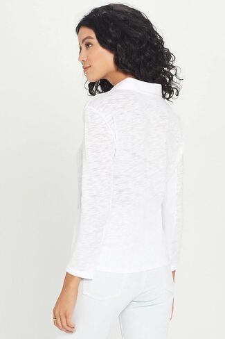 Goldie Lewinter Women's Slub + Jersey Polo Tee in Saudi Arabia