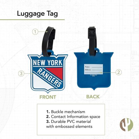 New York Rangers Team NHL National Hockey League Luggage Tag Bag (PVC Luggage Tag) in Saudi Arabia