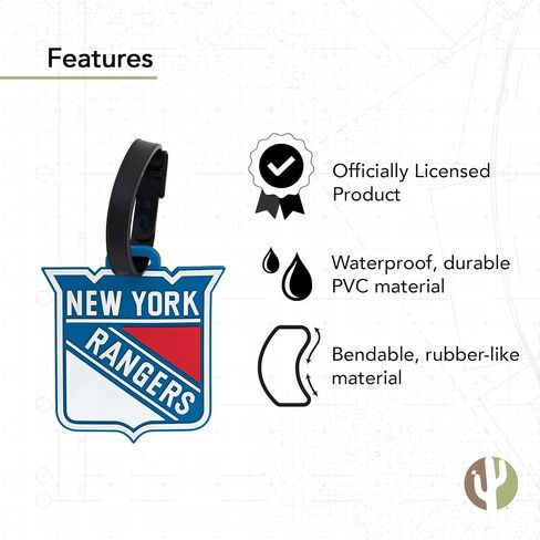 New York Rangers Team NHL National Hockey League Luggage Tag Bag (PVC Luggage Tag) in Saudi Arabia