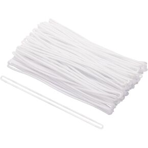 Mini Skater 6.7 inch/17cm White Premium Plastic Luggage Name Tag Loops (50) in Kuwait