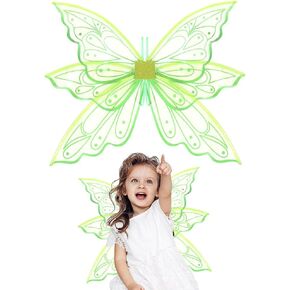 On-Airstore Fairy Wings Costume Organza Angel Butterfly Wings for Women Girls Dress-up Accessories Christmas Cosplay Costume