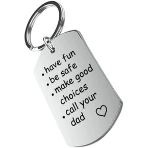tenghong2021 Call Your Mom Keychain for New Driver Gifts Graduation 16 Year Old Girl Boy Son Daughter Birthday Key Chain