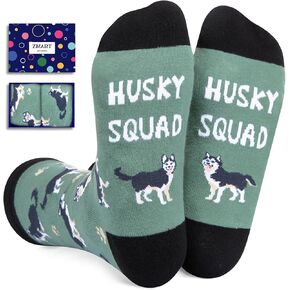 Zmart Novelty Unisex Husky Socks for Women Men, Crazy Husky Gifts for Husky Lovers in Kuwait