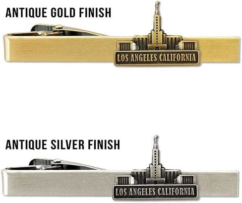 Los Angeles California Antique Gold Temple Tieclip by Ringmasters, not_known in Saudi Arabia