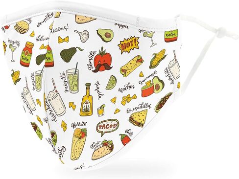 WEDDINGSTAR 3-Ply Adult Washable Cloth Face Mask Reusable and Adjustable with Filter Pocket - Airplane in Saudi Arabia